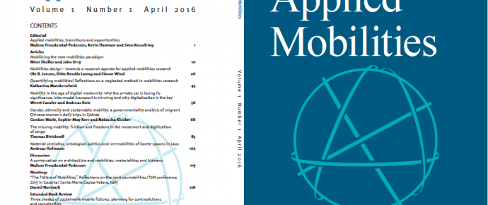 New journal out: Applied Mobilities