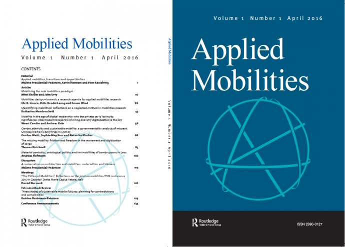 First issue of Applied Mobilities